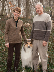 Photo of Gary and Marie Koenig and their dog